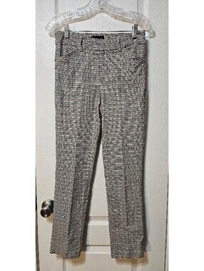 Massimo Fabbro Heritage Plaid Dress Pants Size 4 Chalk Whisper